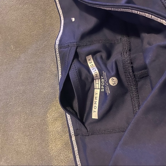 Tommy Hilfiger Sport Capri Navy Blue Leggings - Picture 9 of 10